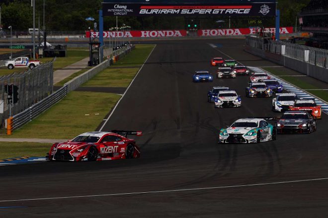 2015年第3戦タイ GT500クラスのポールはZENT CERUMO RC F（立川祐路／石浦宏明）