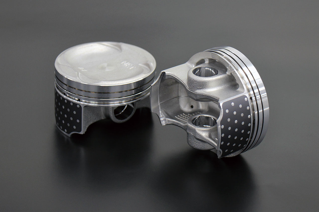 軽量化された新設計ピストン