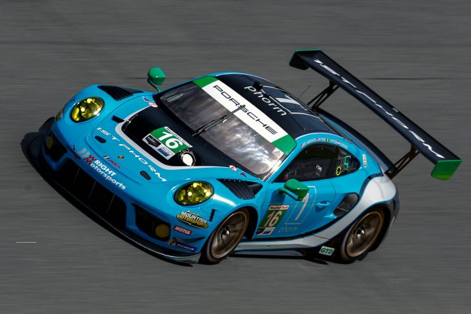 #16　ライト・モータースポーツ／ポルシェ911 GT3 Rライアン・ハードウィック／パトリック・ロング／ヤン・ヘイレン／クラウス・バクラー