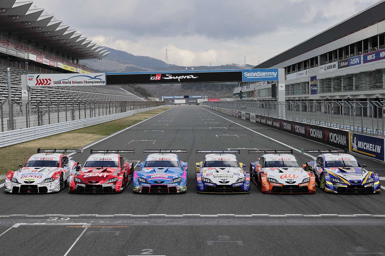 1月22日に2021年のGT500ドライバーラインアップを発表したTOYOTA GAZOO Racing（写真は2020年マシン）