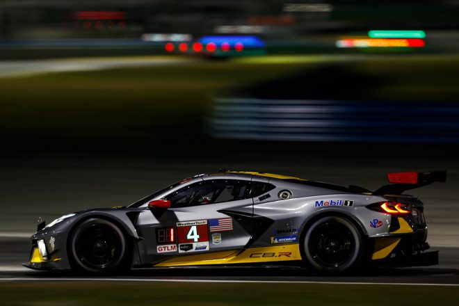 GTLMクラスで初日トップタイムをマークした4号車シボレー・コルベットC8.R