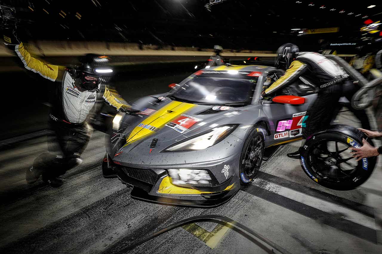 僚友の3号車に続き2位でフィニッシュした4号車シボレー・コルベット