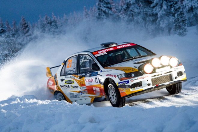 ハウトマキ・ヴィッレ／ユントネン・ミカ組（ミツビシ・ランサーエボリューションIX）　2021アークティック・ラップランド・ラリー