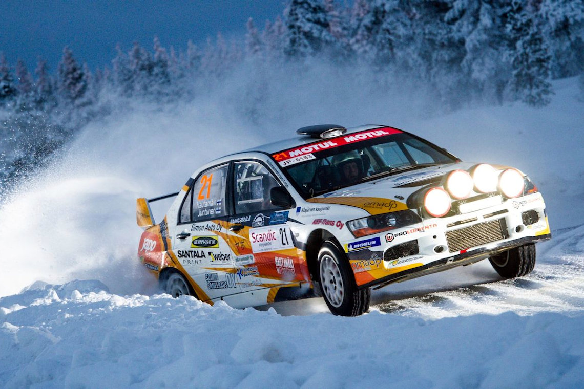 ハウトマキ・ヴィッレ／ユントネン・ミカ組（ミツビシ・ランサーエボリューションIX）　2021アークティック・ラップランド・ラリー