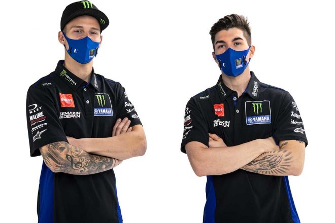 2021年MotoGP：マーベリック・ビニャーレス、ファビオ・クアルタラロ（モンスターエナジー・ヤマハMotoGP）