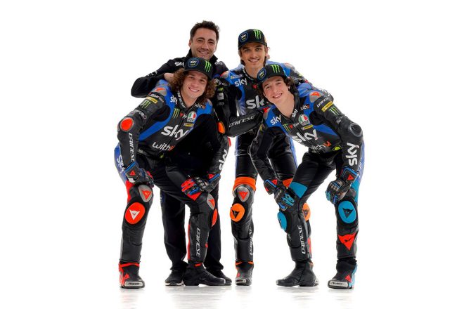 2021年MotoGP：ルカ・マリーニ／Moto2クラス　マルコ・ベゼッチ、セレスティーノ・ビエッティ（スカイ・レーシング・チーム・VR46）