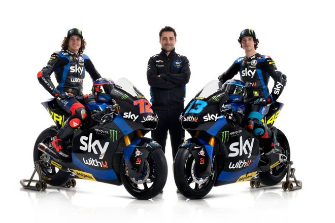 2021年MotoGP：Moto2クラス　マルコ・ベゼッチ、セレスティーノ・ビエッティ（スカイ・レーシング・チーム・VR46）