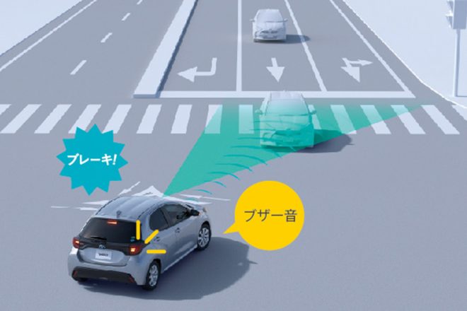 1.0リッター車にはレス仕様もあるが、基本的にトヨタセーフティセンスは標準装着される。ACCは高速型になるが、操舵支援のLTAなどの上位機能までカバーしている。
