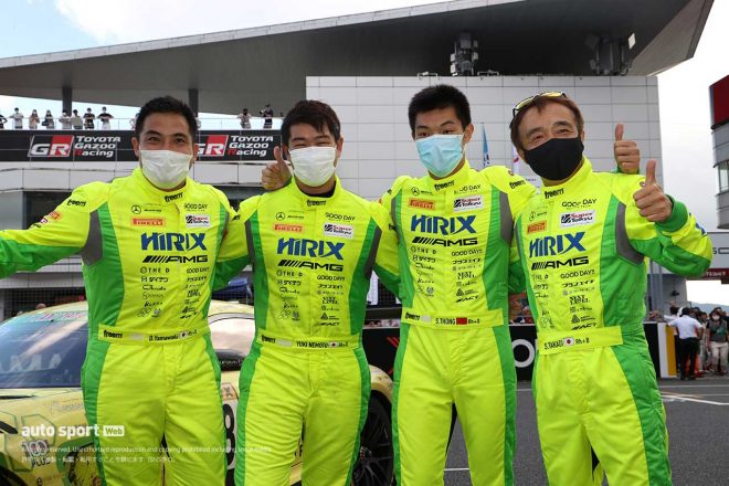 2020年の富士24時間を制したHIRIX GOOD DAY RACING AMG GT3（山脇大輔、高木真一、ショウン・トン、根本悠生）