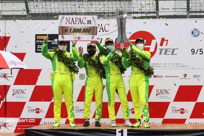 2020年の富士24時間を制したHIRIX GOOD DAY RACING AMG GT3（山脇大輔、高木真一、ショウン・トン、根本悠生）