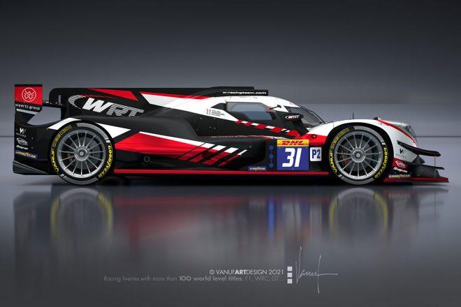 2021年にWEC世界耐久選手権に参戦するチームWRTのLMP2車両イメージ