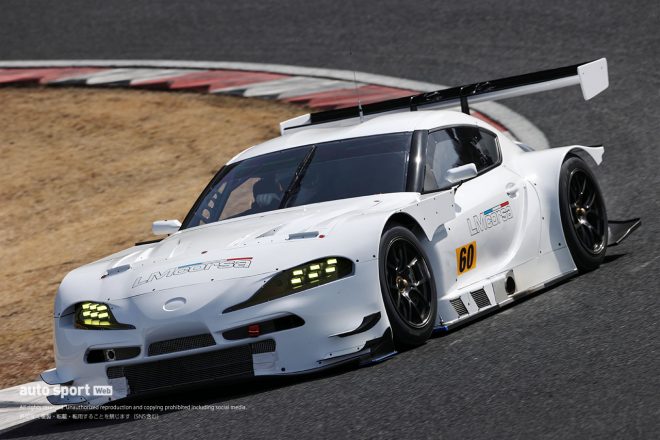 岡山国際サーキットでシェイクダウンされたSYNTIUM LMcorsa GR Supra GT