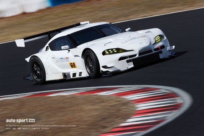 岡山国際サーキットでシェイクダウンされたSYNTIUM LMcorsa GR Supra GT