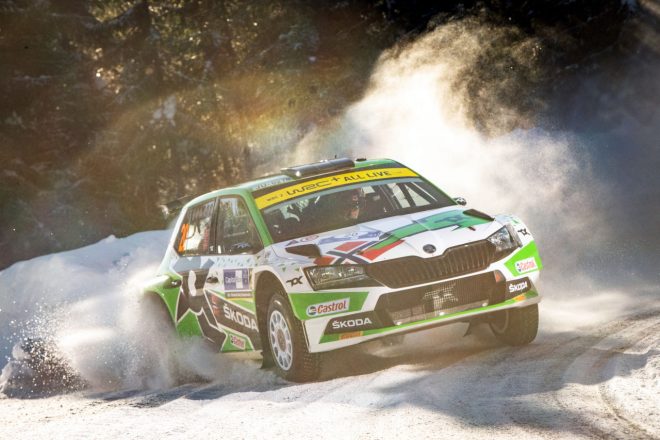 アンドレアス・ミケルセン（シュコダ・ファビア・ラリー2エボ）　2021WRC第2戦アークティック