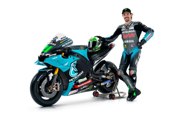 2021MotoGP：フランコ・モルビデリ（ペトロナス・ヤマハSRT）とヤマハYZR-M1