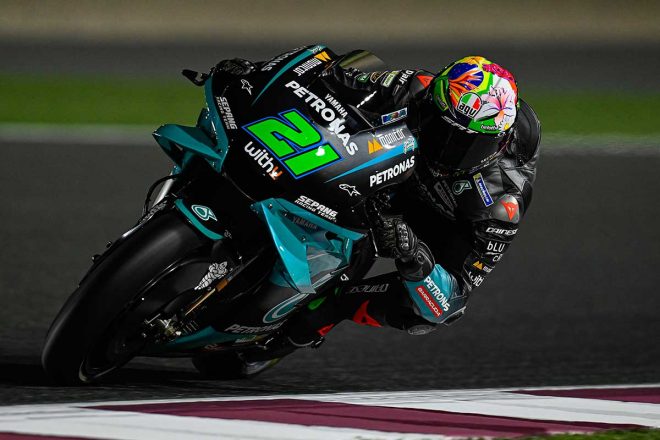 2021年MotoGP公式テスト1日目　フランコ・モルビデリ（ペトロナス・ヤマハSRT）