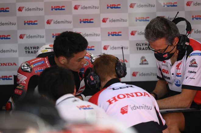 2021年MotoGPカタール公式テスト1日目　中上貴晶（LCRホンダ・イデミツ）