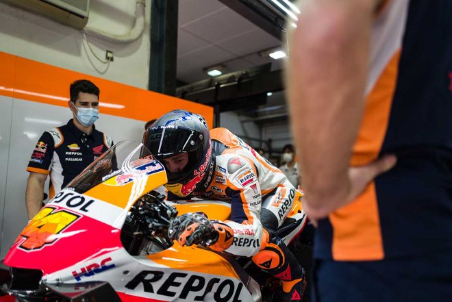 2021年MotoGP公式テスト1日目　ポル・エスパルガロ（レプソル・ホンダ・チーム）