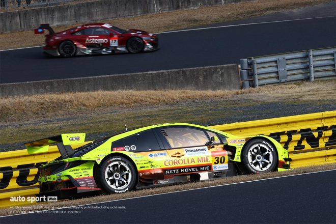 2021スーパーGT岡山公式テスト　チェッカー間際にストップを喫したTOYOTA GR SPORT PRIUS PHV apr GT