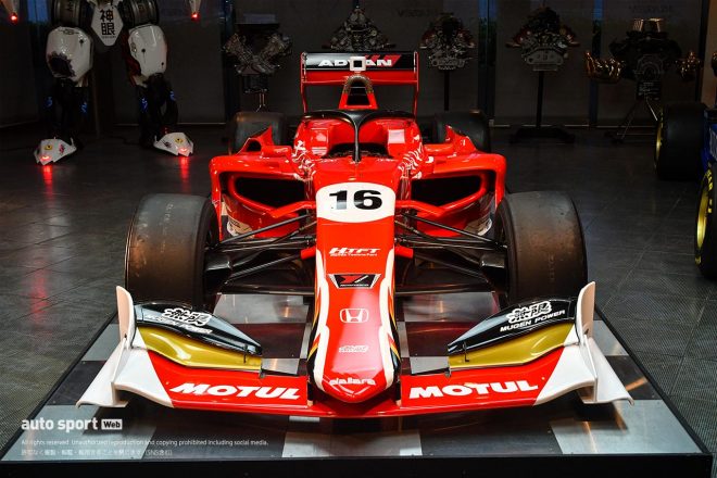 2021年カラーリングをまとったTEAM MUGENの野尻智紀のマシン