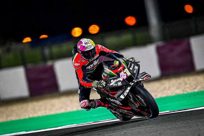 2021年MotoGP公式テスト2日目　アレイシ・エスパルガロ（アプリリア・レーシング・チーム・グレシーニ）