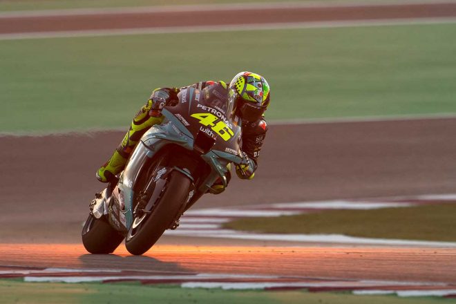 2021年MotoGP公式テスト2日目　バレンティーノ・ロッシ（ペトロナス・ヤマハSRT）
