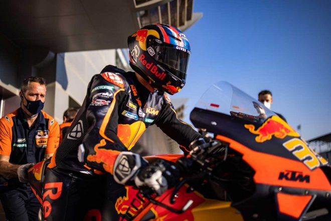 2021年MotoGP公式テスト2日目　ブラッド・ビンダー（レッドブルKTMファクトリー・レーシング）