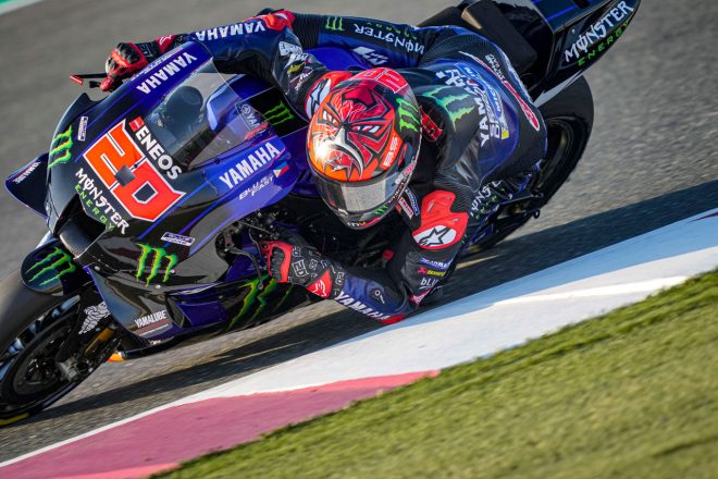 2021年MotoGPカタール公式テスト：ファビオ・クアルタラロ（モンスターエナジー・ヤマハMotoGP）
