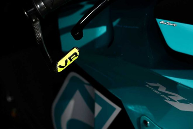 2021年MotoGPカタール公式テスト　バレンティーノ・ロッシの2021年型ヤマハYZR-M1　各部アップ（3）