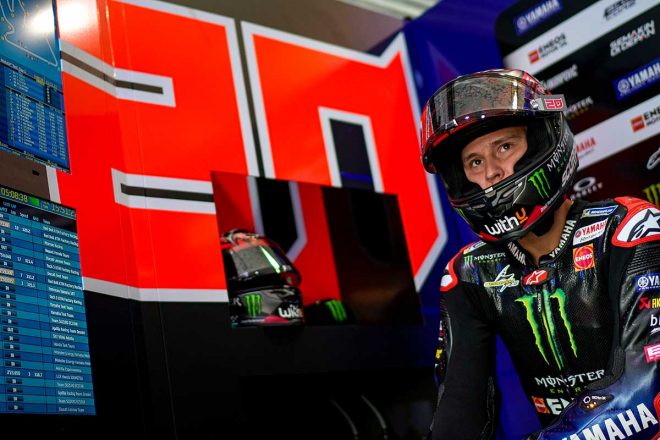2021年MotoGPカタール公式テスト　ファビオ・クアルタラロ（モンスターエナジー・ヤマハMotoGP）