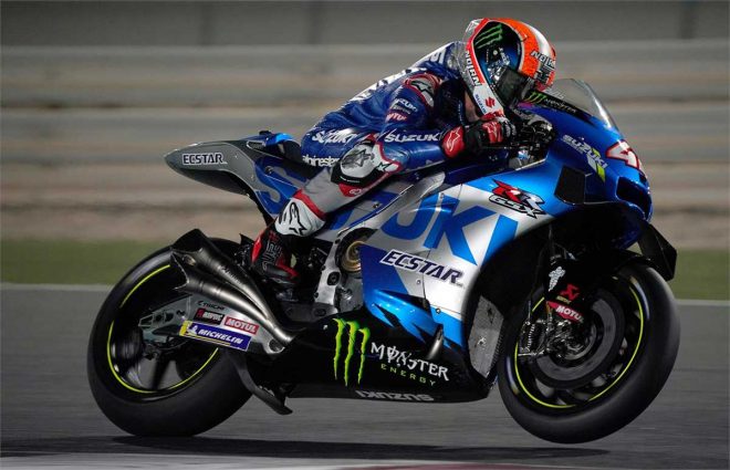 2021年MotoGPカタール公式テスト　アレックス・リンス（チーム・スズキ・エクスター）