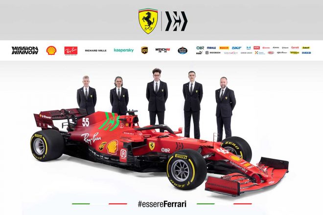 フェラーリの2021年型F1マシン『SF21』