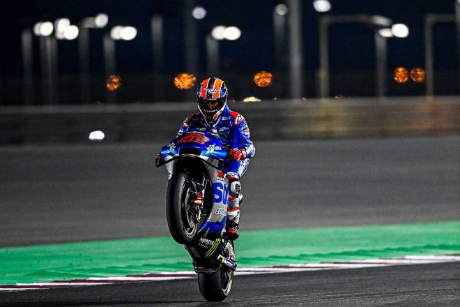 2021年MotoGPカタール公式テスト3日目　アレックス・リンス（チーム・スズキ・エクスター）