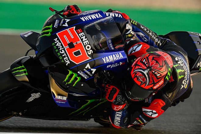 2021年MotoGPカタール公式テスト3日目　ファビオ・クアルタラロ（モンスターエナジー・ヤマハMotoGP）