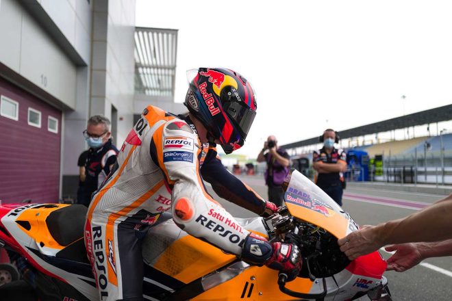 2021年MotoGPカタール公式テスト3日目　ステファン・ブラドル（ホンダ・テスト・チーム）