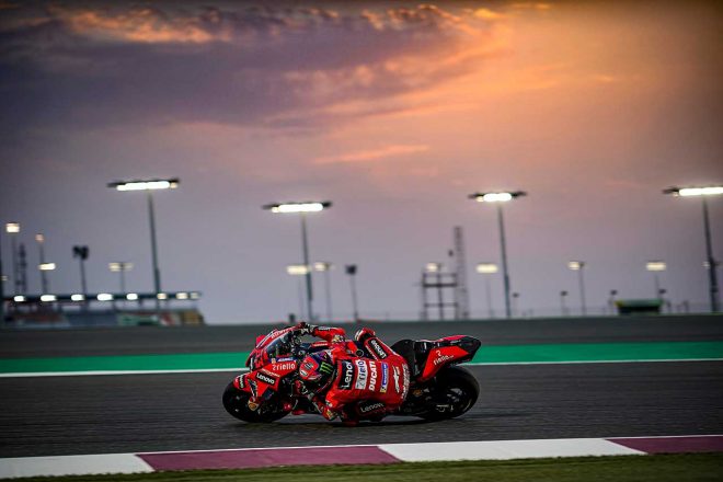 2021年MotoGPカタール公式テスト3日目　フランセスコ・バニャイア（ドゥカティ・レノボ・チーム）
