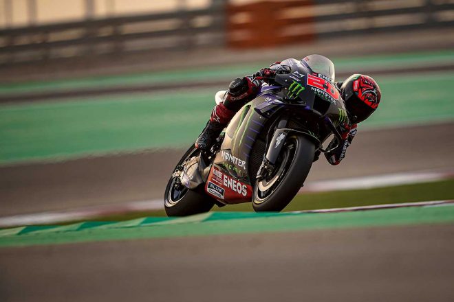 2021年MotoGPカタール公式テスト3日目　ファビオ・クアルタラロ（モンスターエナジー・ヤマハMotoGP）