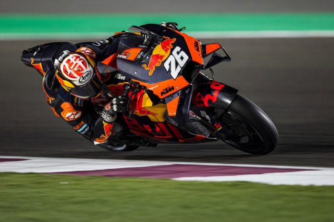 2021年MotoGPカタール公式テスト4日目　テストライダーのダニ・ペドロサ（レッドブルKTMファクトリー・レーシング）