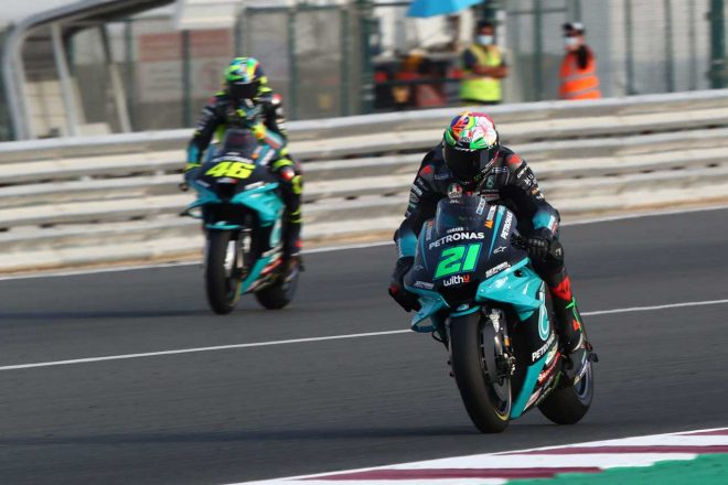 2021年MotoGPカタール公式テスト4日目　フランコ・モルビデリ（ペトロナス・ヤマハSRT）