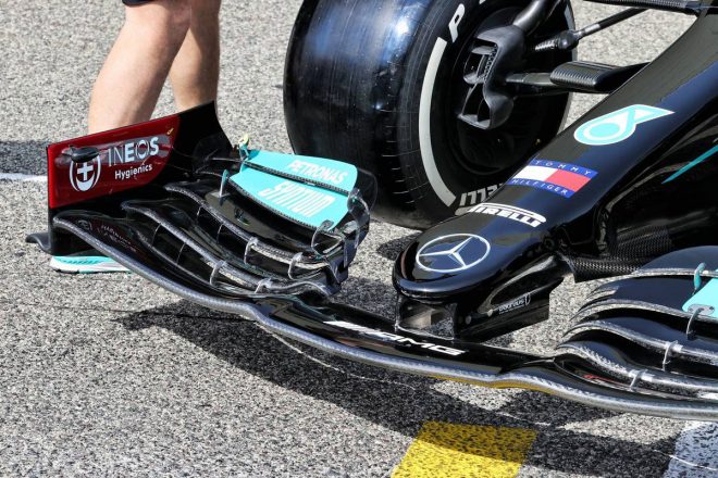 2021年F1プレシーズンテスト1日目　メルセデスW12　各部詳細（1）