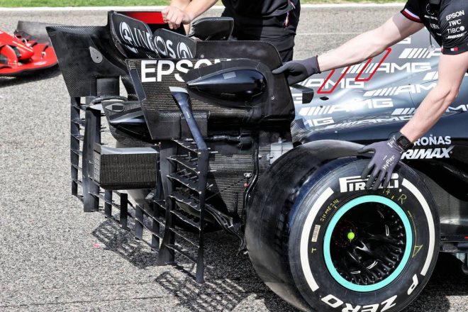 2021年F1プレシーズンテスト1日目　メルセデスW12　各部詳細（2）