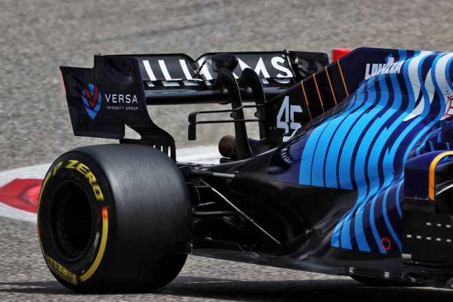 2021年F1プレシーズンテスト1日目　ウイリアムズFW43B　リヤウイング