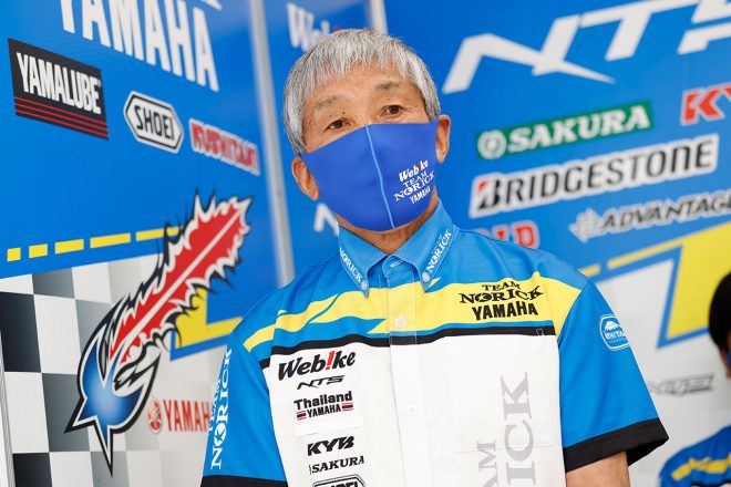 Webikeチームノリックヤマハの阿部光雄監督