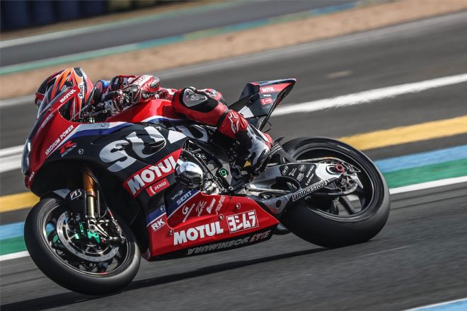2021EWC：スズキGSX-R1000Rを駆る渡辺一樹（ヨシムラSERT Motul）／ル・マン シェイクダウンテスト