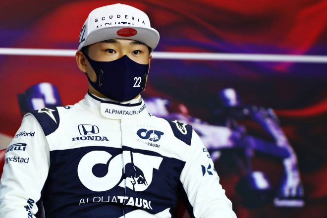 F1プレシーズンテスト後の記者会見　角田裕毅（アルファタウリ・ホンダ）
