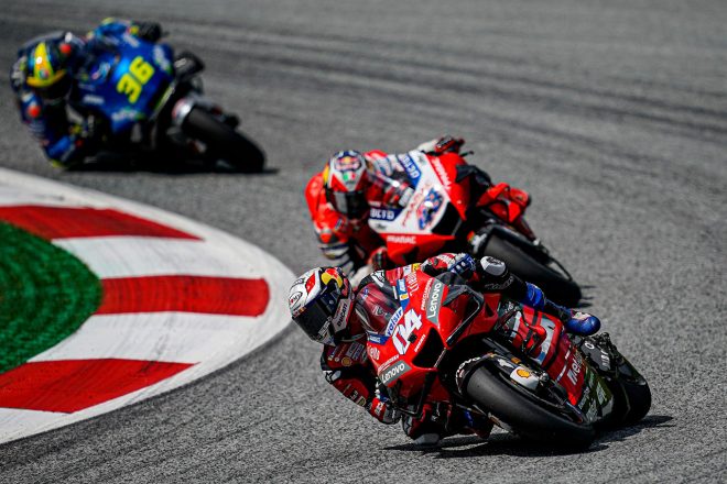 2020年MotoGP第5戦オーストリアGPで優勝したアンドレア・ドヴィツィオーゾ（ドゥカティ・チーム）