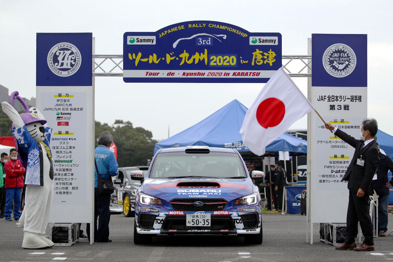 新井大輝／小坂典嵩組のスバルWRX　2020全日本ラリー第3戦唐津