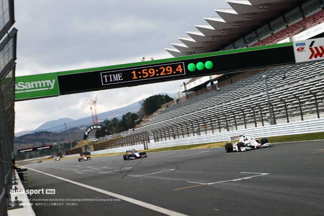 2021年スーパーフォーミュラ富士公式テストの様子