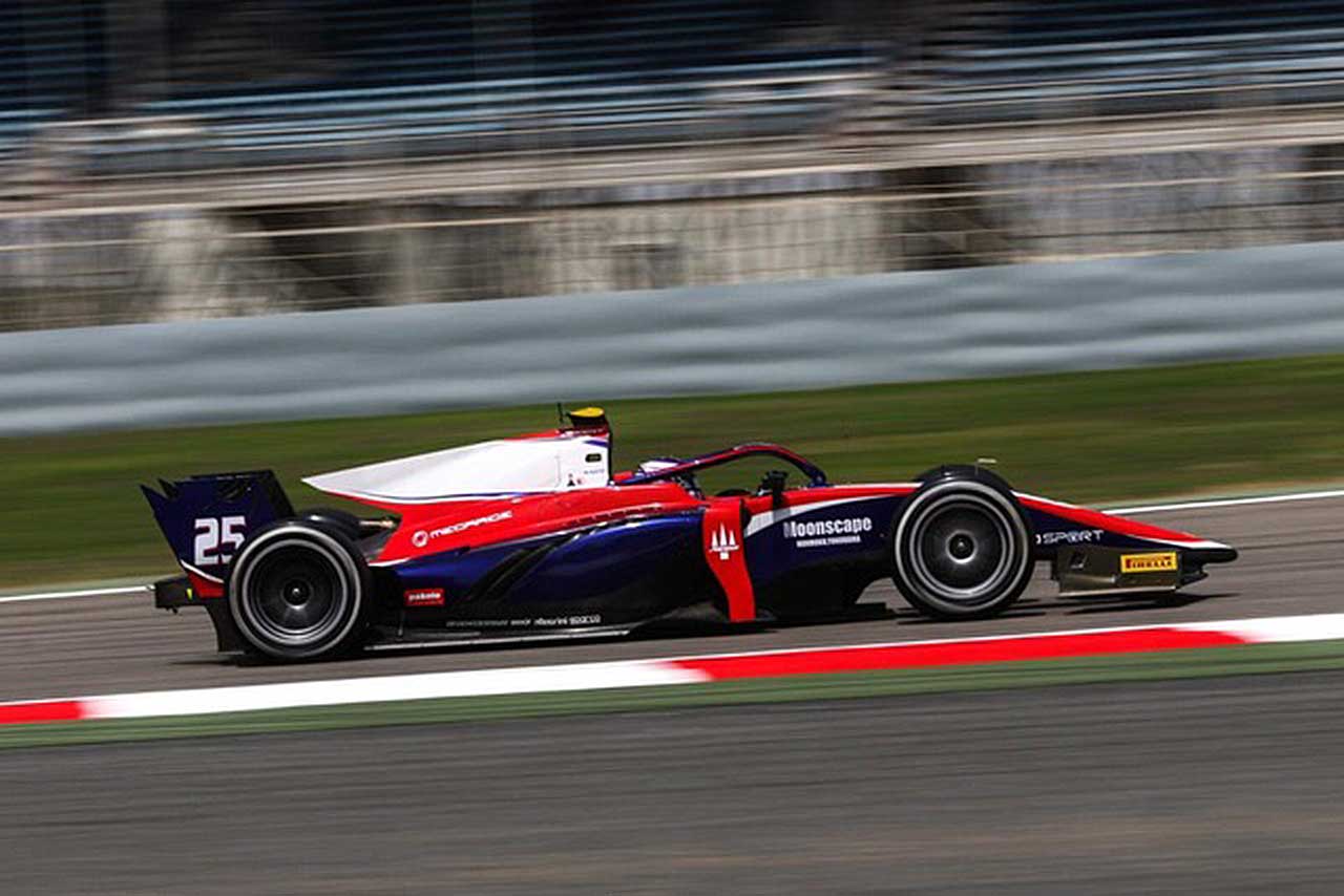 2021年のプレシーズンテストに参加した佐藤万璃音（トライデント）