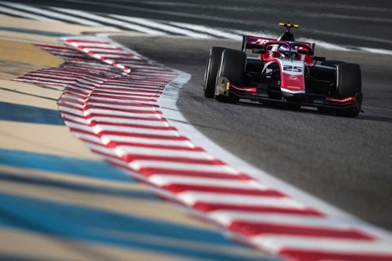 2021年のプレシーズンテストに参加した佐藤万璃音（トライデント）